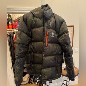 RALPH LAUREN RLX PUFFER HOODIE XL CAMO NEW